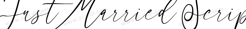 Just Married Script字体转换
